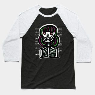 Pretty Bone Girl Baseball T-Shirt